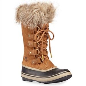 NEW SOREL Joan of Arctic Winter Boots 9 Camel Fur